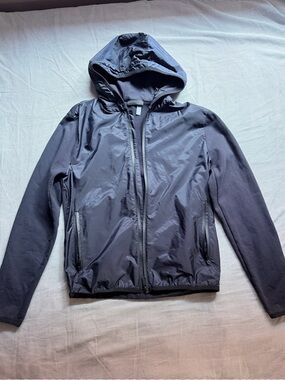 Prada Navy Hooded Windbreaker